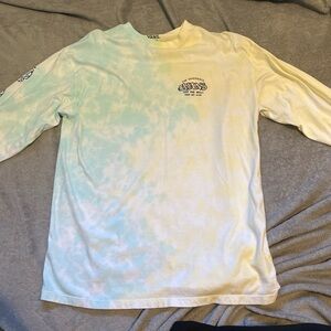 Tie dye long sleeve vans shirt